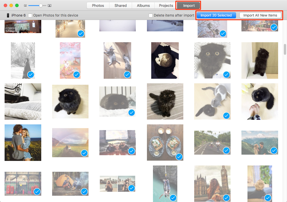 How to export photos from photos app